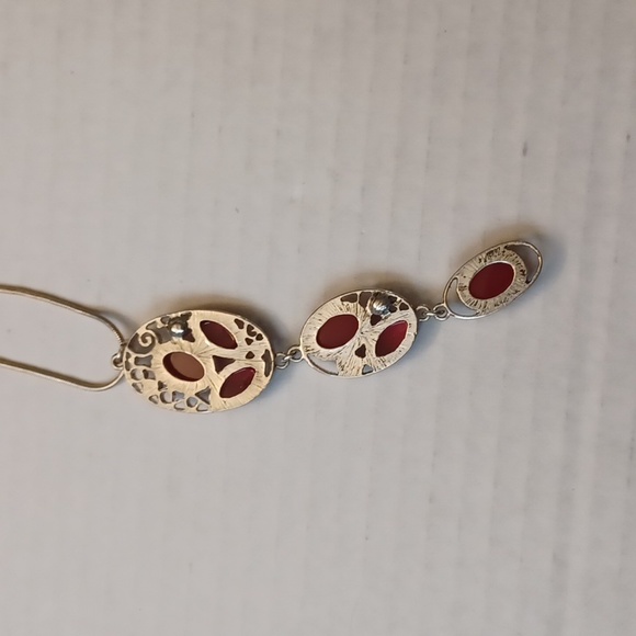 $4 Add-on Red Bejeweled Necklace Charm - Picture 2 of 4